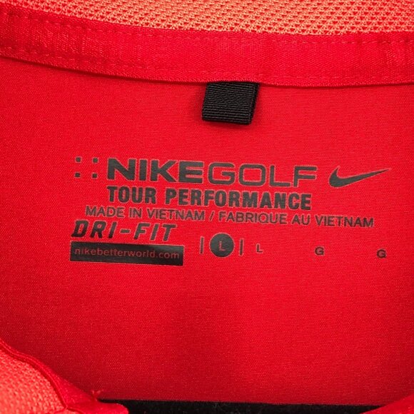 Nike Red Quarter Zip Lightweight Jacket | Men's Size L - Picture 6 of 6